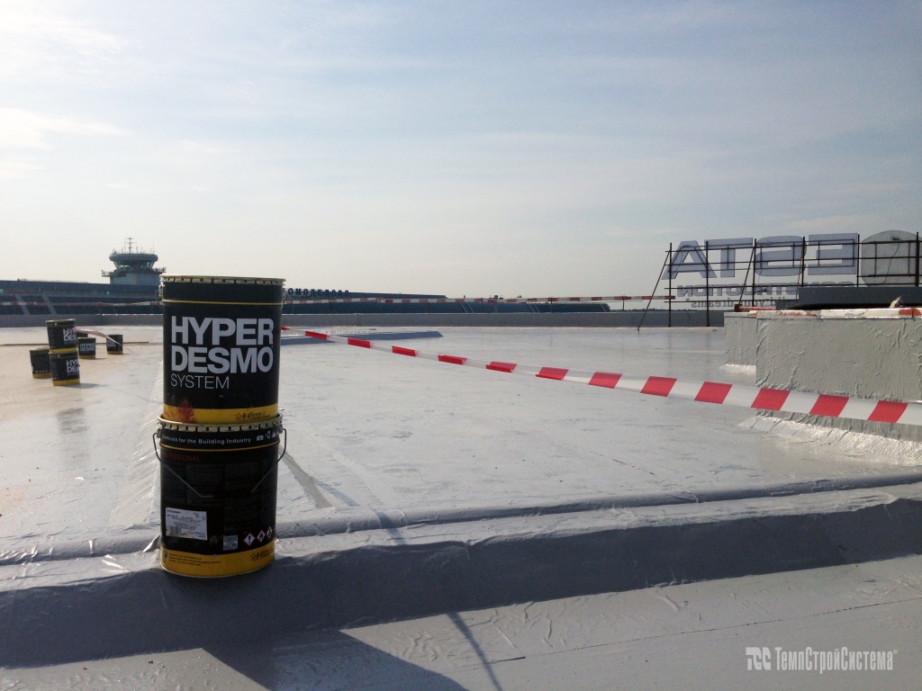 Гидроизоляция плоских кровель полиуретановой мастикой