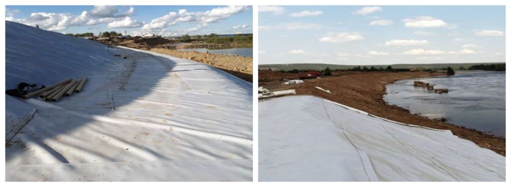 КЗС Тулун и Нижнеудинск, процесс монтажа геокомпозитной системы RUBBERFLEX® CNTE 3100.png